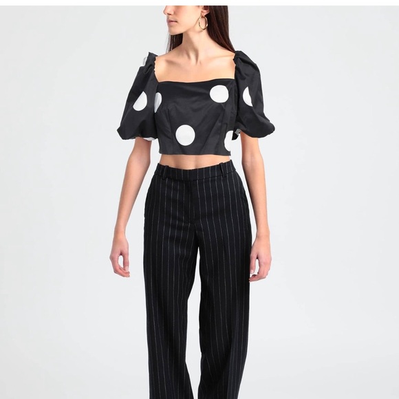 NWT Kate Spade Polka Dot Crop Top Size 8 - Picture 2 of 6